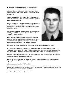 A preview of a PDF biography for Murdoch, Graham Edward